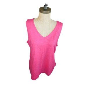 Chico's Size L Large (2) Ultimate Tee Vneckline Sleeveless Knit Top
